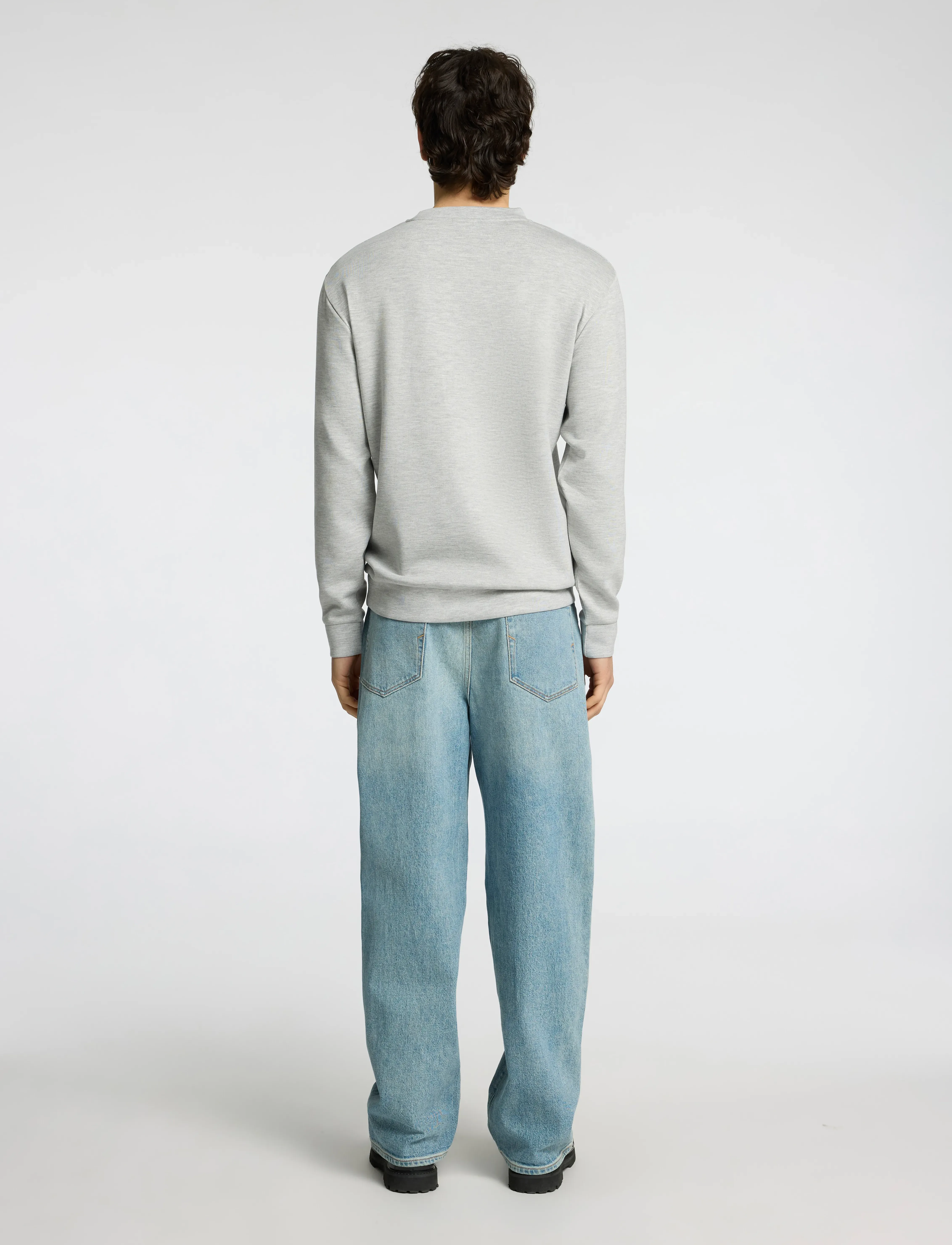 Selected - SLMEMANUEL SOFT CREW NECK SWEAT NOOS - shop efter anledning - light grey melange - 2