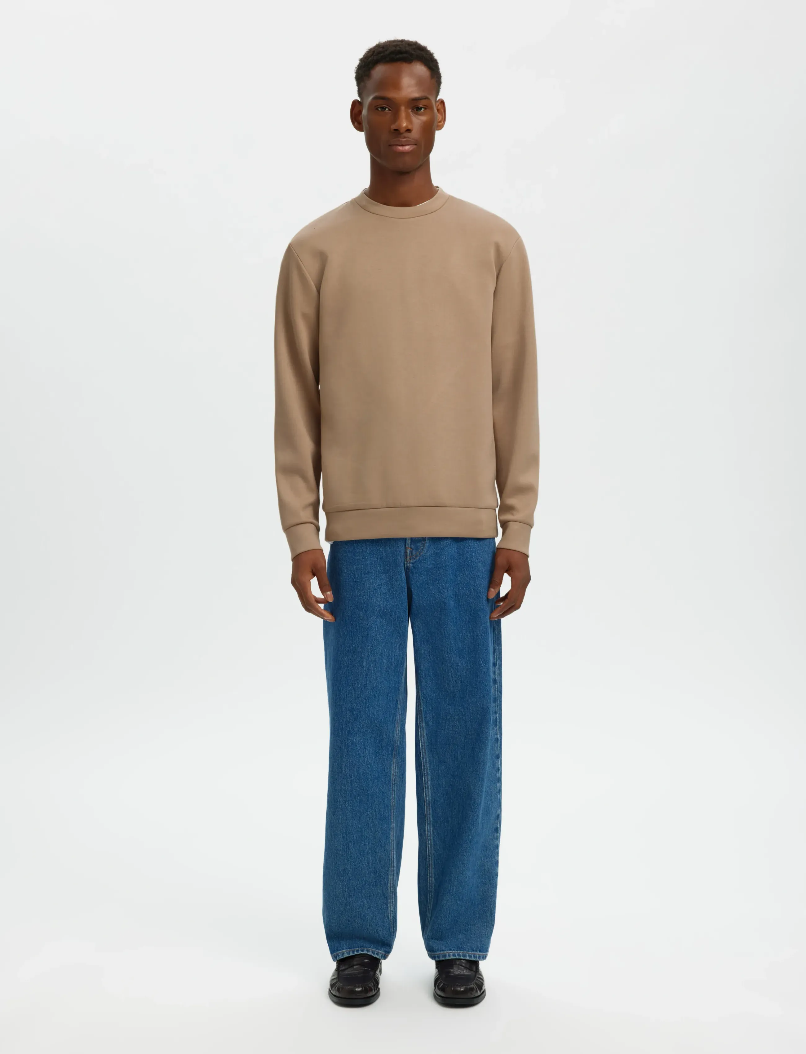 Selected - SLMEMANUEL SOFT CREW NECK SWEAT NOOS - osta olukorra järgi - savannah tan - 2