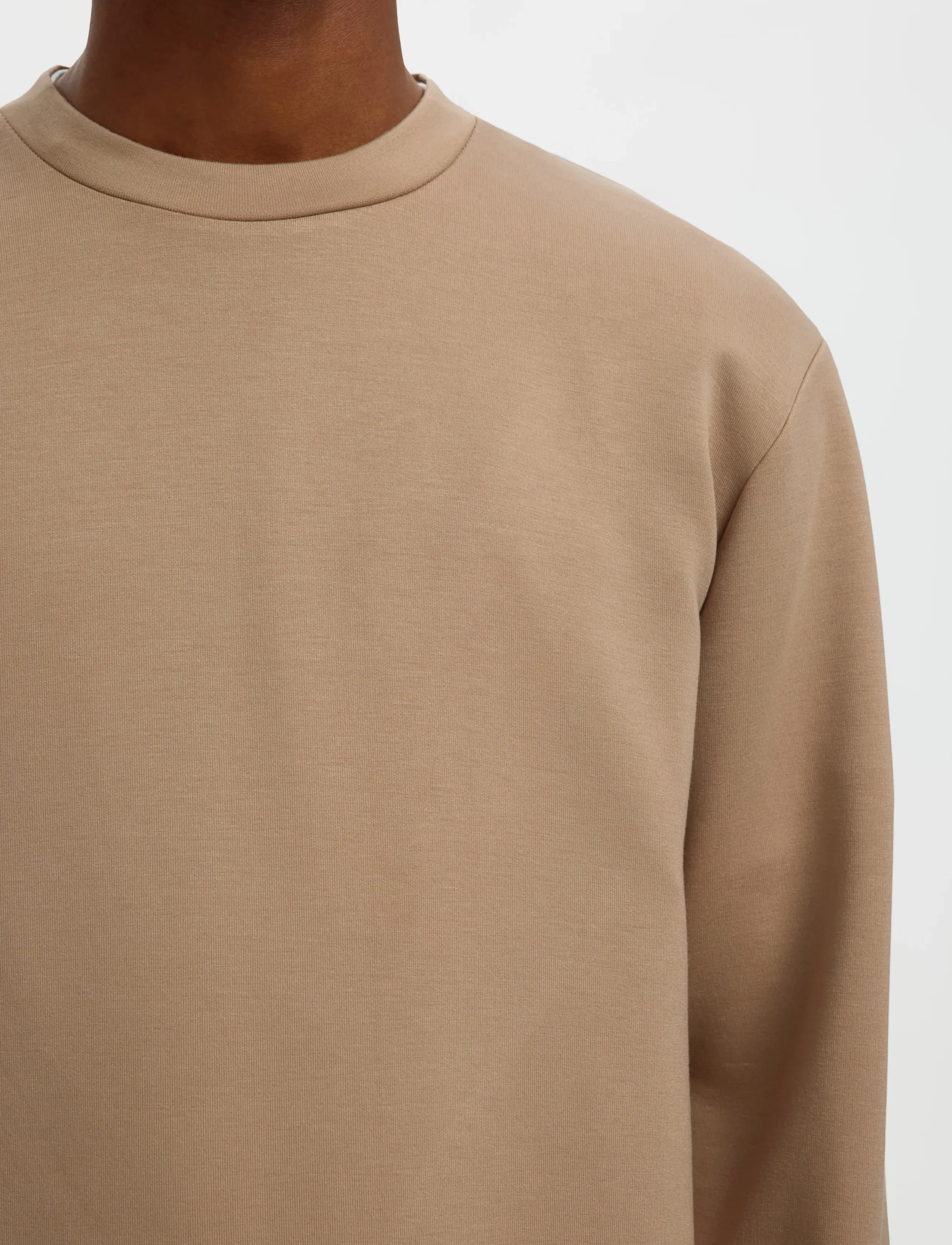 Selected - SLMEMANUEL SOFT CREW NECK SWEAT NOOS - osta olukorra järgi - savannah tan - 3