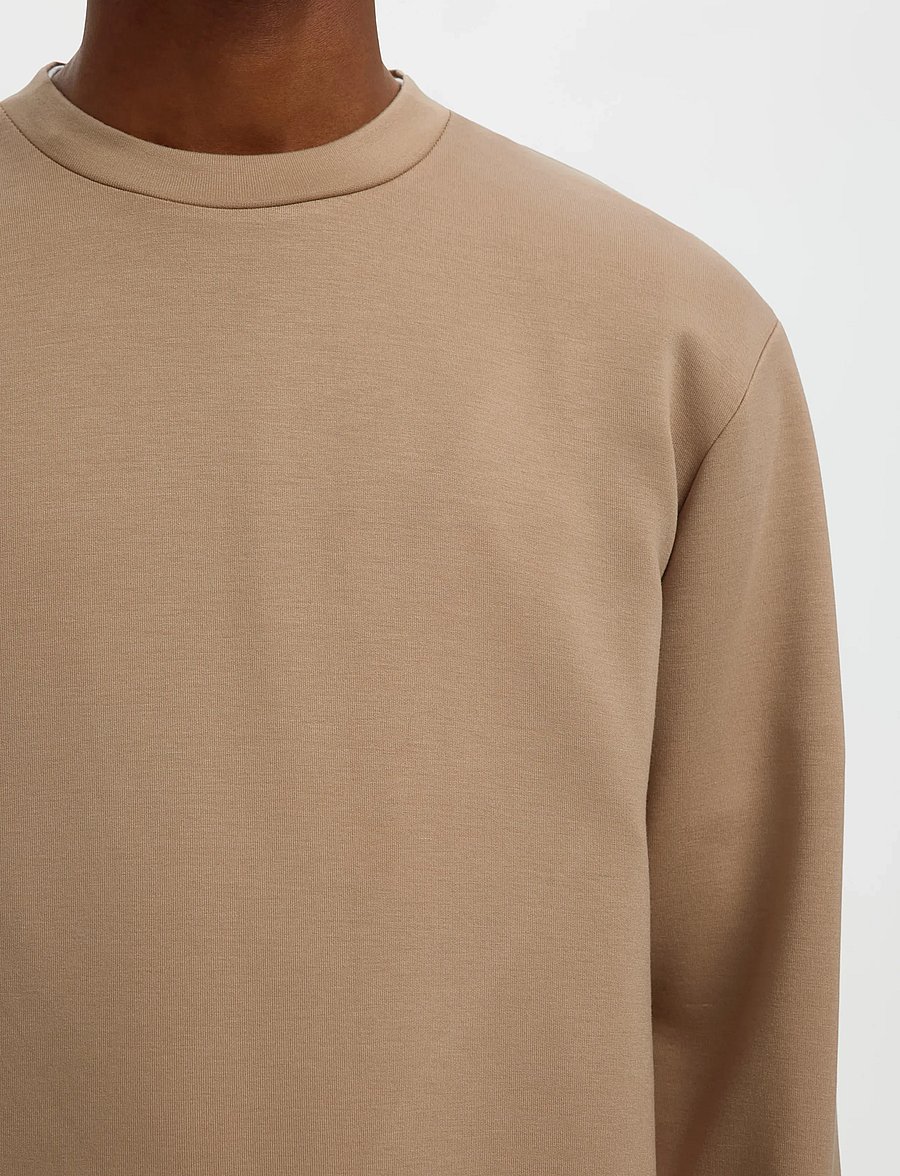 Selected - SLMEMANUEL SOFT CREW NECK SWEAT NOOS - osta olukorra järgi - savannah tan - 3
