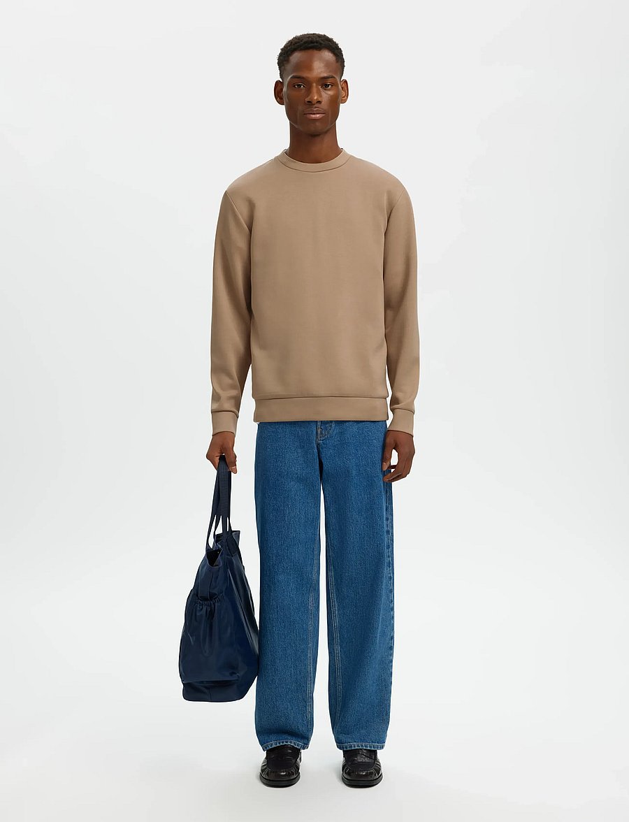 Selected - SLMEMANUEL SOFT CREW NECK SWEAT NOOS - osta olukorra järgi - savannah tan - 4