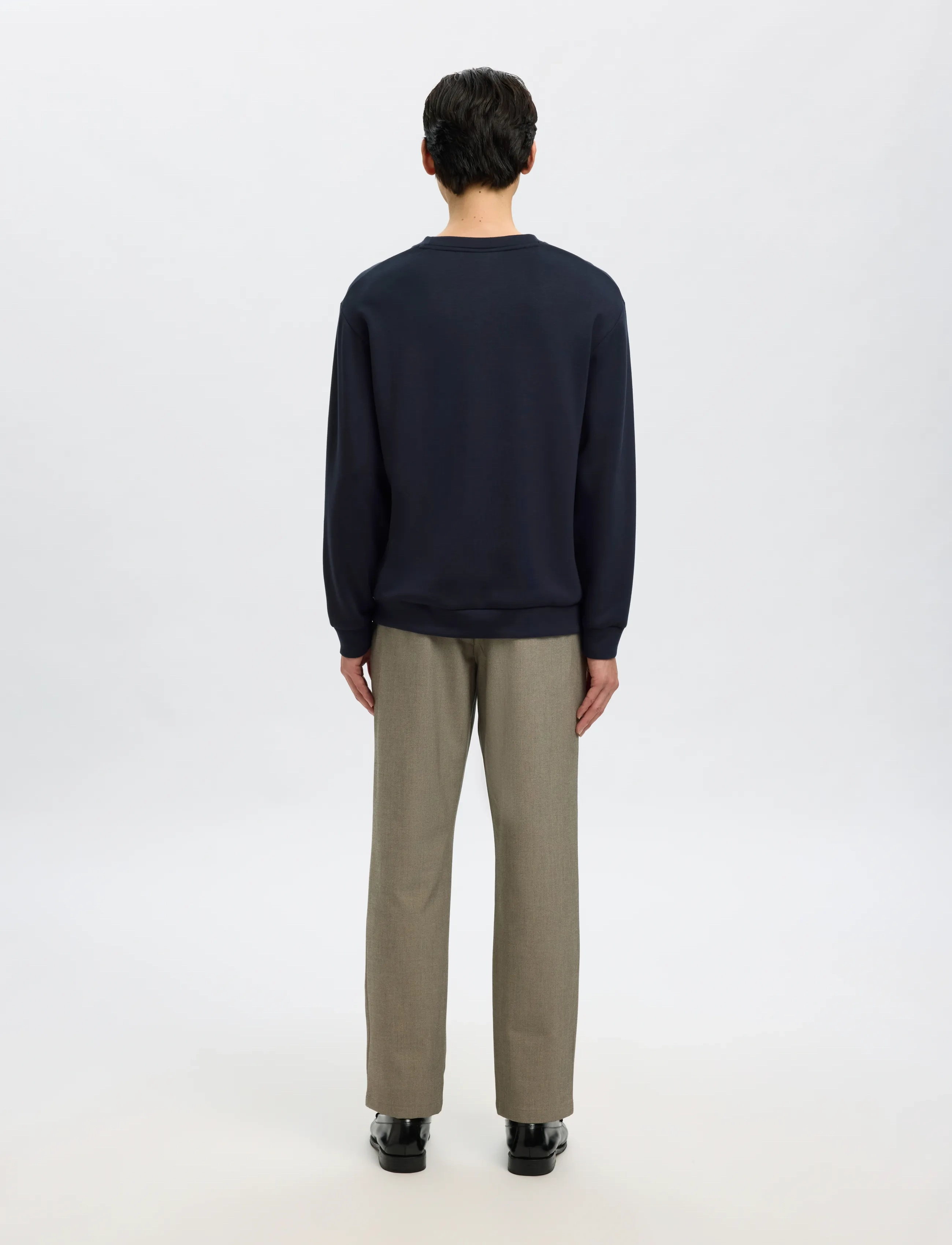Selected - SLMEMANUEL SOFT CREW NECK SWEAT NOOS - shop efter anledning - sky captain - 3