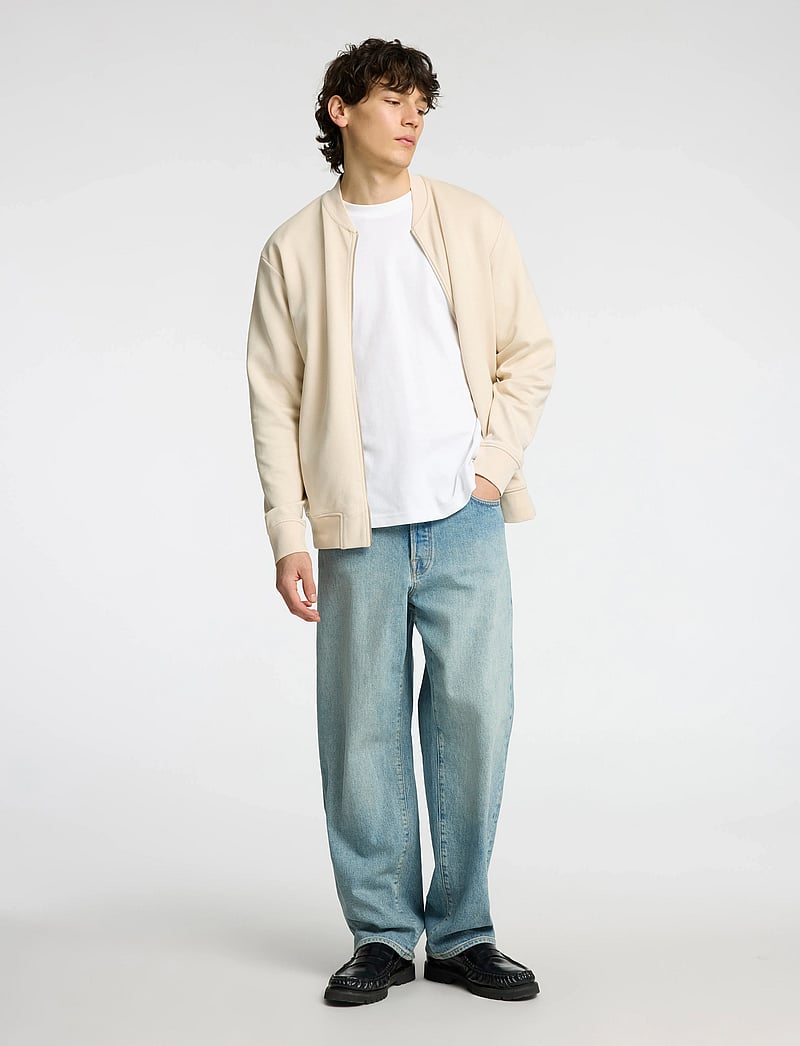 Selected - SLHMACK SWEAT BOMBER LS NOOS - kevadjoped - oatmeal - 5
