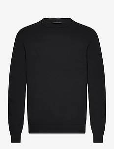 SLHDANE LS KNIT STRUCTURE CREW NECK NOOS, Selected Homme