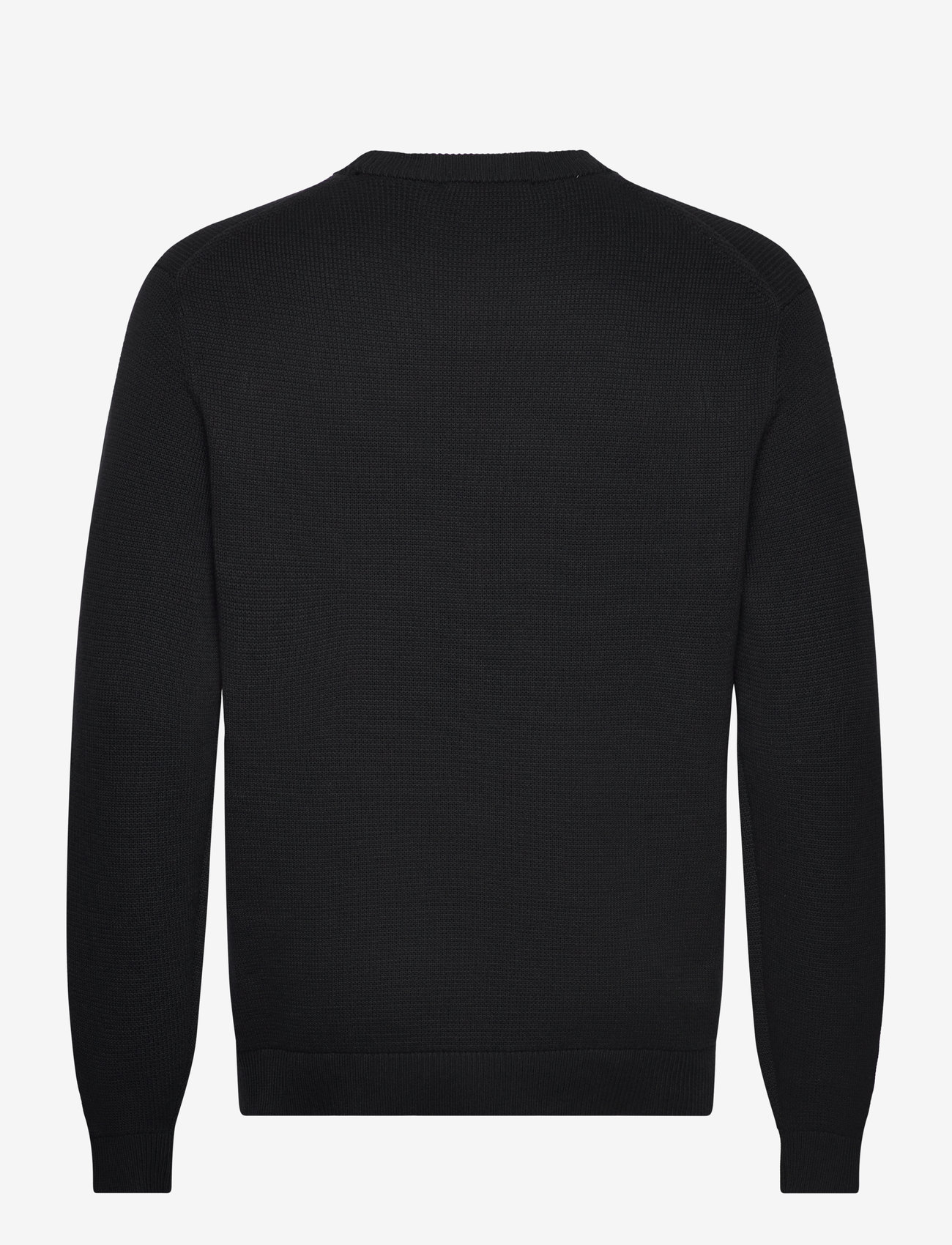 Selected - SLMDANE LS KNIT STRUCTURE CREW NECK NOOS - rund hals - black - 2