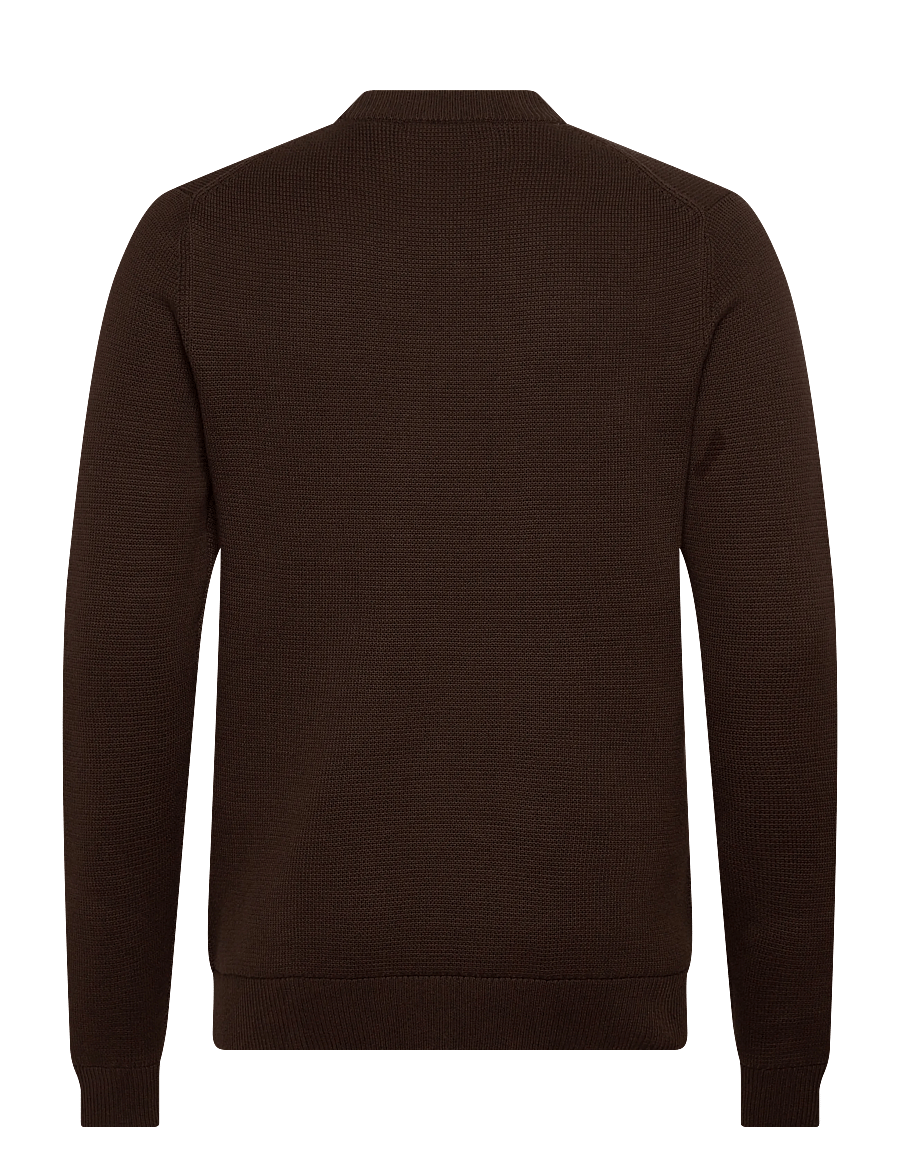 Selected - SLMDANE LS KNIT STRUCTURE CREW NECK NOOS - Ümmarguse kaelusega kudumid - demitasse - 2
