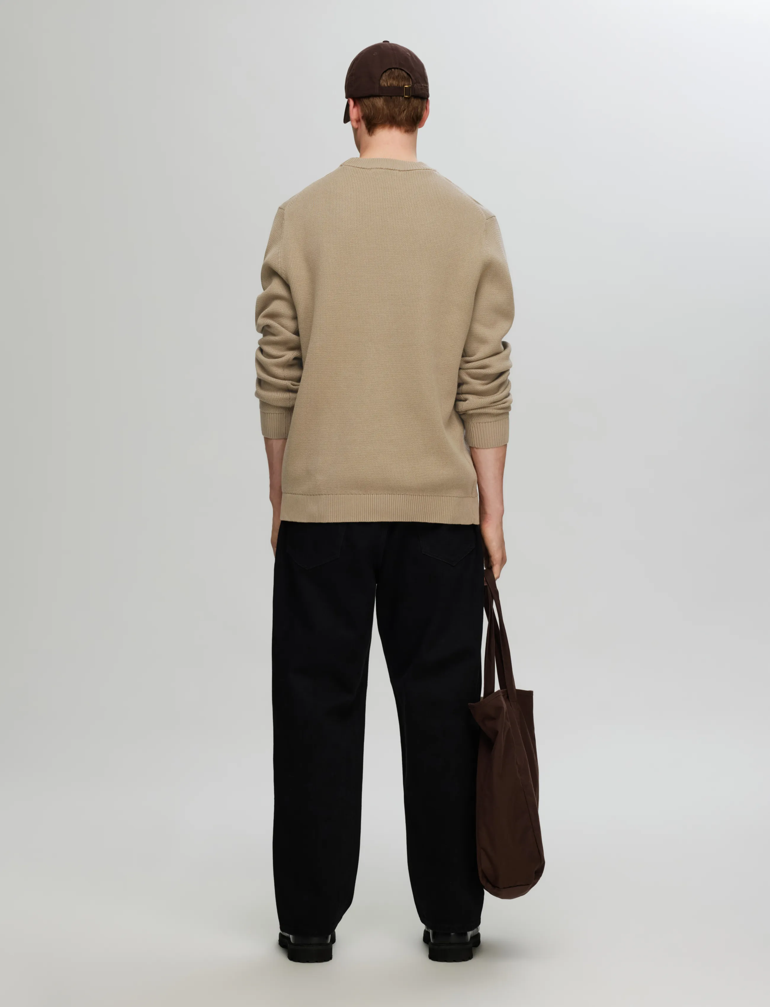 Selected - SLMDANE LS KNIT STRUCTURE CREW NECK NOOS - rund hals - kelp - 2