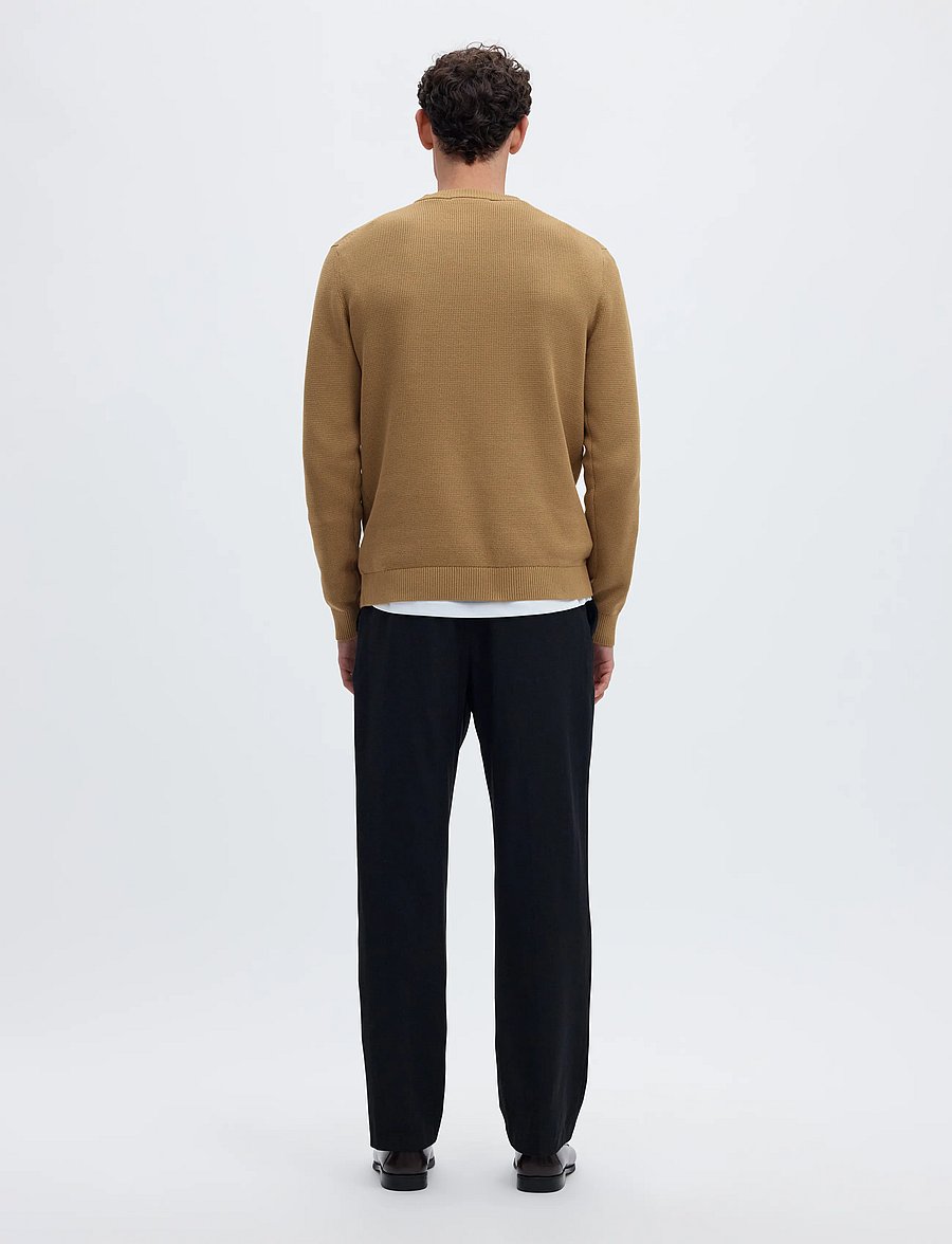 Selected - SLMDANE LS KNIT REG STRUC CREW NECK NOOS - rundhals - kelp - 2