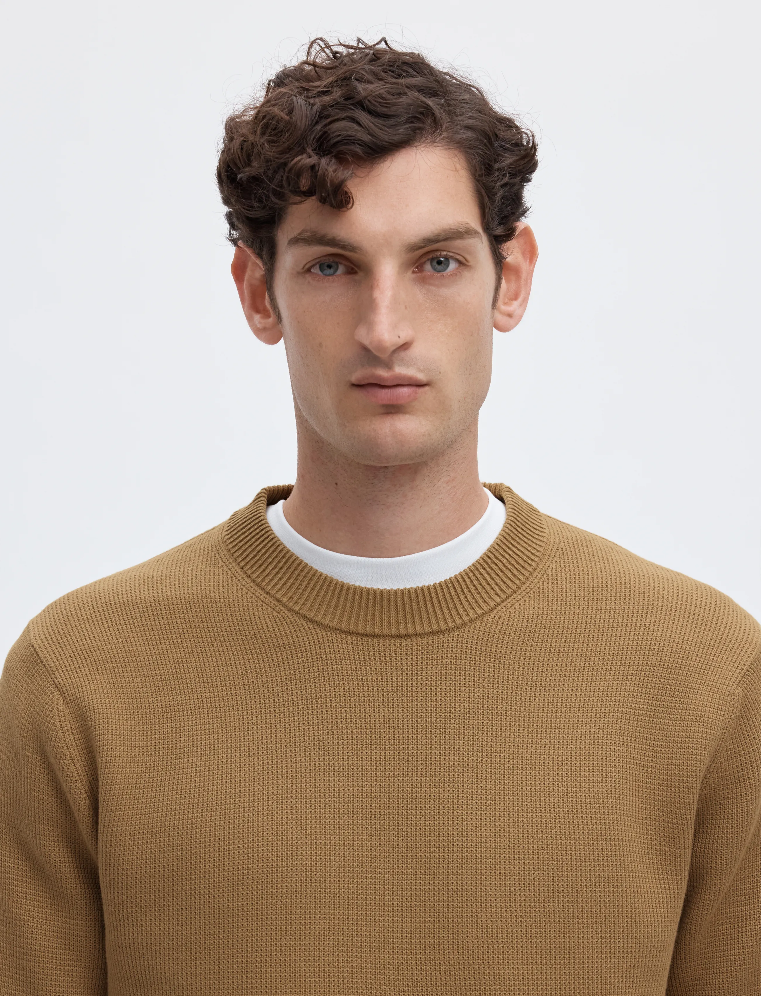 Selected - SLMDANE LS KNIT REG STRUC CREW NECK NOOS - rundhals - kelp - 4