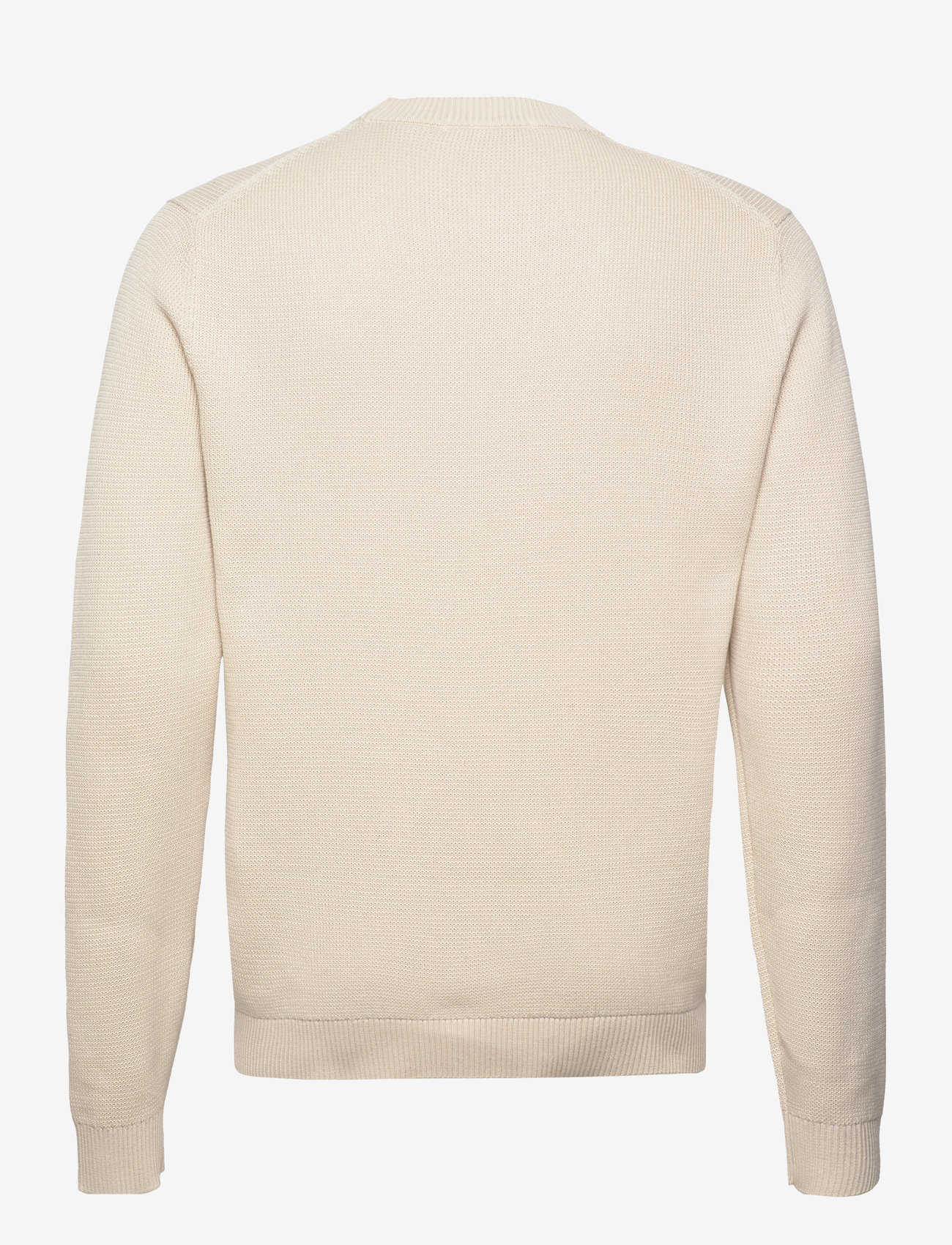 Selected - SLHDANE LS KNIT STRUCTURE CREW NECK NOOS - Ümmarguse kaelusega kudumid - oatmeal - 2