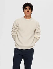 Selected Homme - SLHDANE LS KNIT STRUCTURE CREW NECK NOOS - rund hals - oatmeal - 2