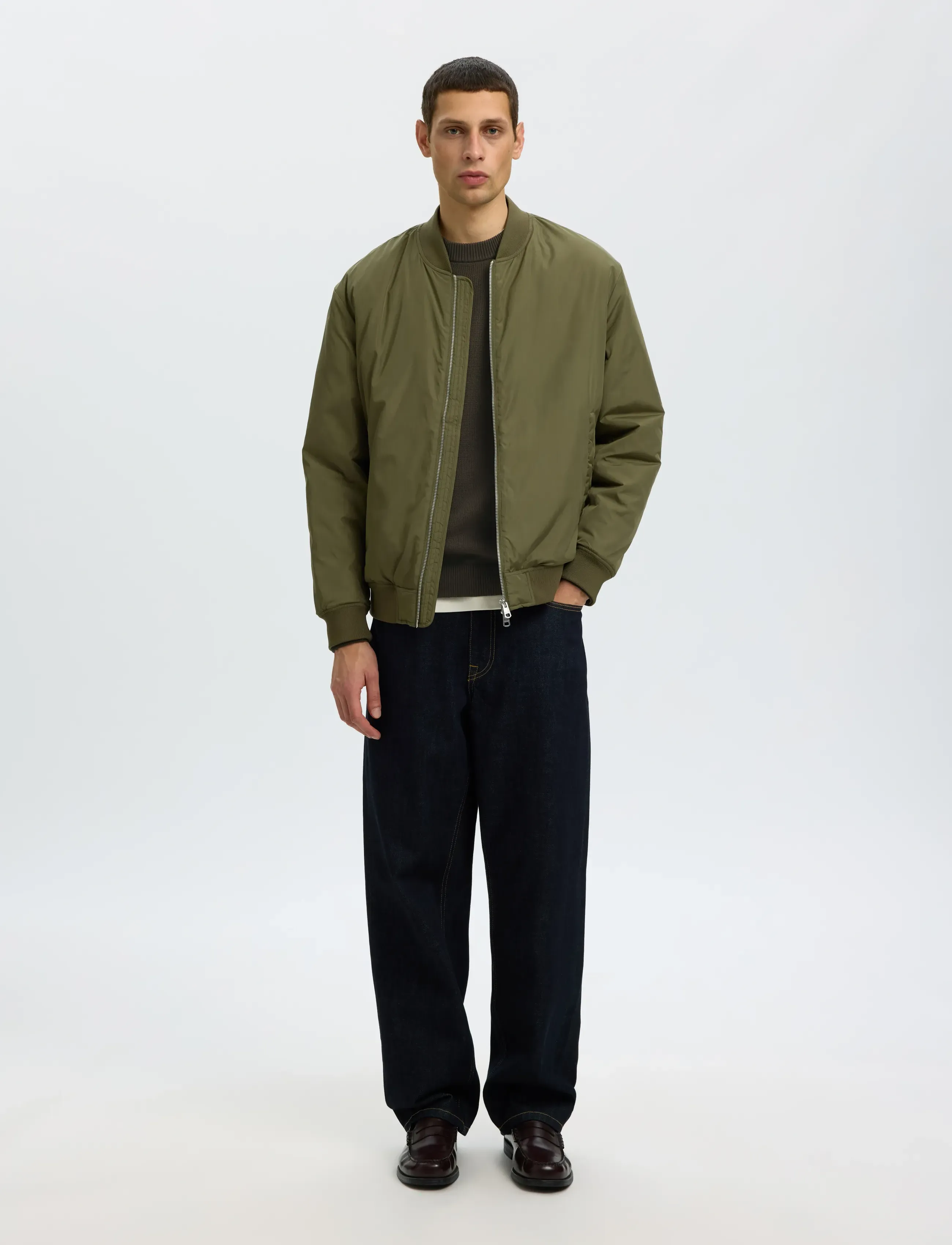 Selected - SLMDANE LS KNIT STRUCTURE CREW NECK NOOS - Ümmarguse kaelusega kudumid - peat - 5