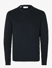 Selected Homme - SLHDANE LS KNIT STRUCTURE CREW NECK NOOS - rundhalsad - sky captain - 0