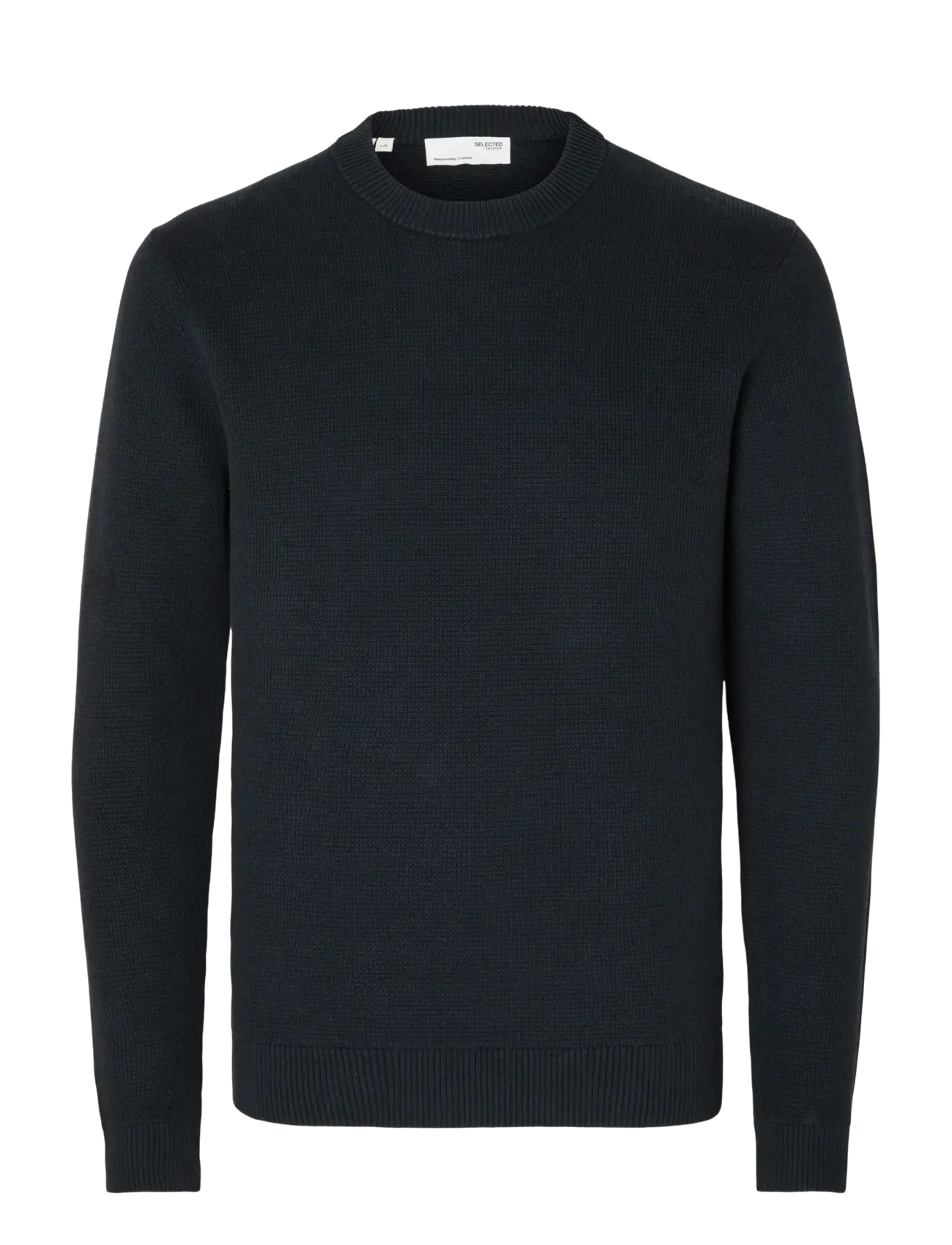 Selected - SLMDANE LS KNIT STRUCTURE CREW NECK NOOS - rundhals - sky captain - 1