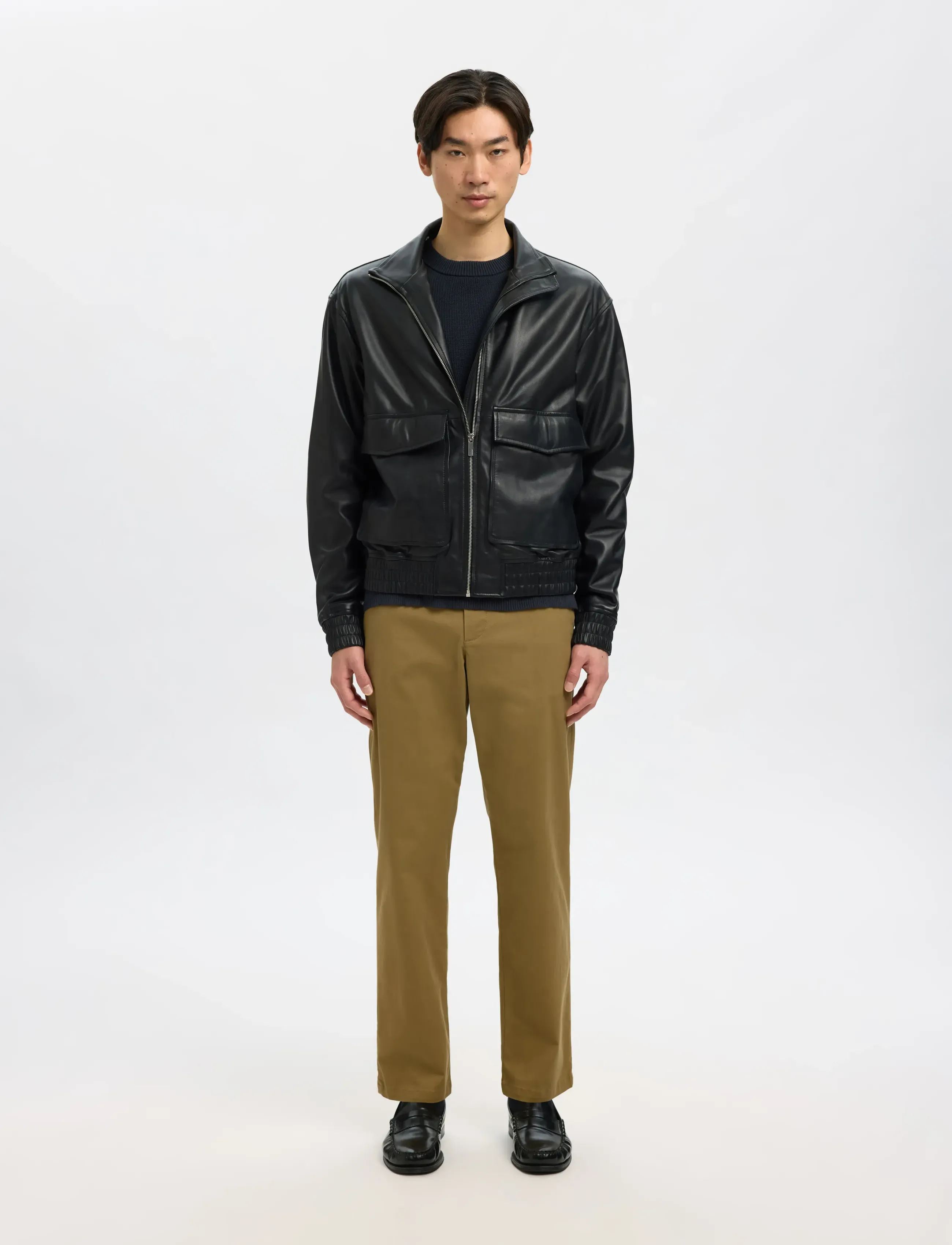 Selected - SLMDANE LS KNIT STRUCTURE CREW NECK NOOS - rundhals - sky captain - 4