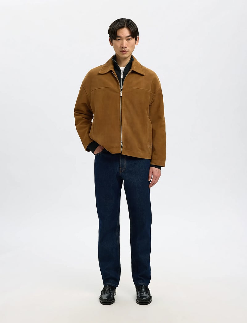 Selected - SLMDANE LS KNIT STRUCTURE HALF ZIP NOOS - tõmblukk-kaelusega džemprid - black - 5