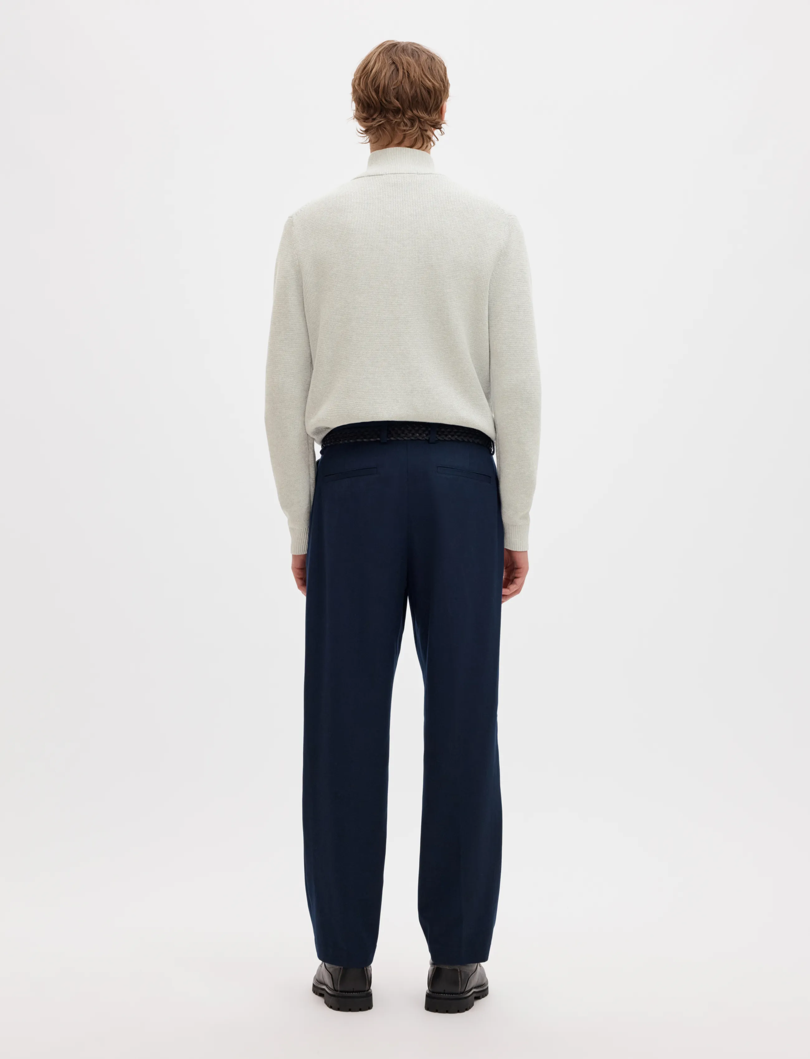 Selected - SLMDANE LS KNIT REG STRUC HALF ZIP NOOS - pullover mit halbem reißverschluss - light grey melange - 2