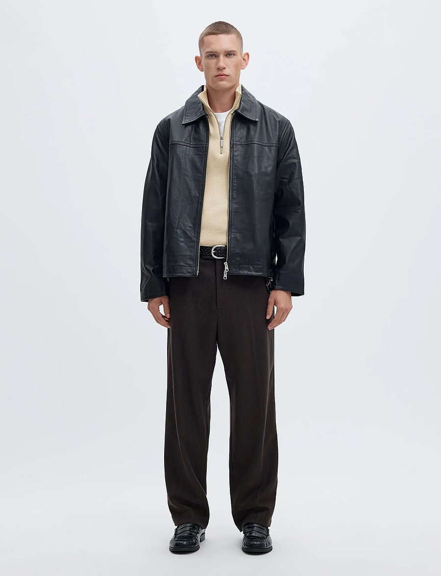 Selected - SLMDANE LS KNIT STRUCTURE HALF ZIP NOOS - pullover mit halbem reißverschluss - oatmeal - 5