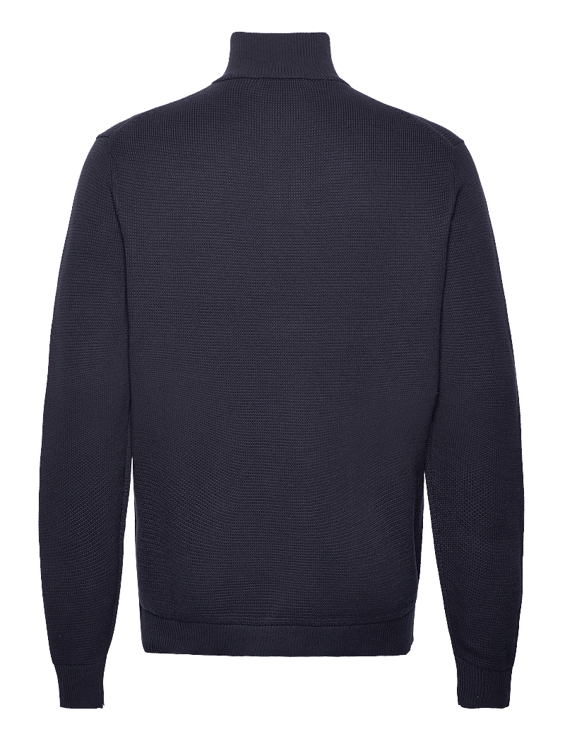 Selected - SLHDANE LS KNIT STRUCTURE HALF ZIP NOOS - pullover mit halbem reißverschluss - sky captain - 2