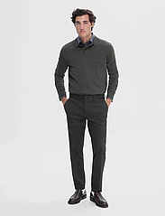 Selected Homme - SLHSLIM-AITORJERSEY D.GR TRS FLEX B NOOS - kostiumo kelnės - dark grey melange - 5