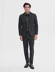 Selected Homme - SLHSLIM-AITORJERSEY D.GR TRS FLEX B NOOS - suit trousers - dark grey melange - 6
