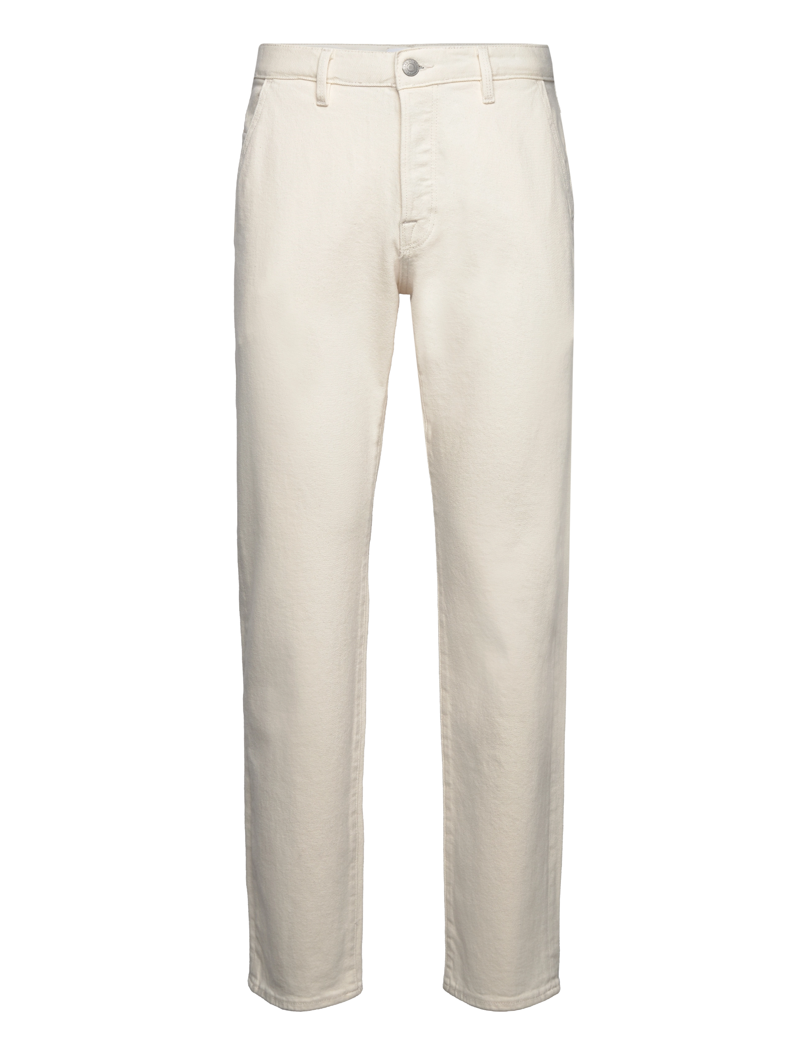 Selected - SLH196-STRAIGHT DAVE 3411 COLOR CHINO W - egret - 1