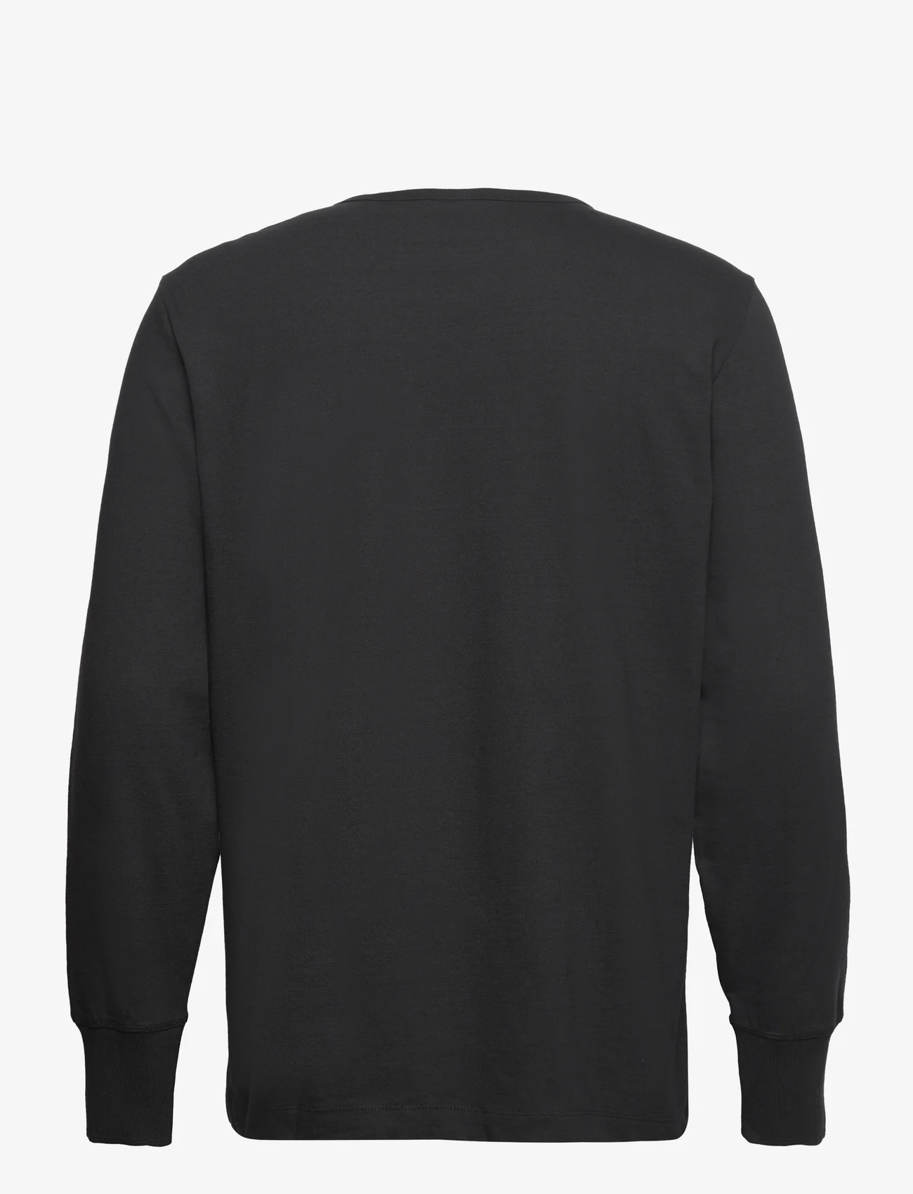 Selected Homme - SLHPHILLIP LS HENLEY NOOS - långärmade t-shirts - black - 1