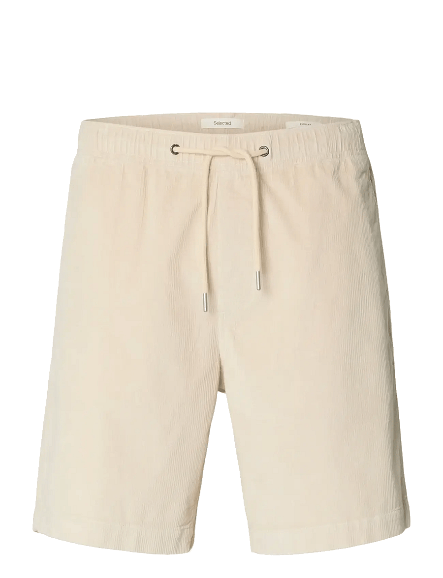 Selected - SLHREGULAR-JACE CORDUROY SHORTS NOOS - freizeitshorts - fog - 1