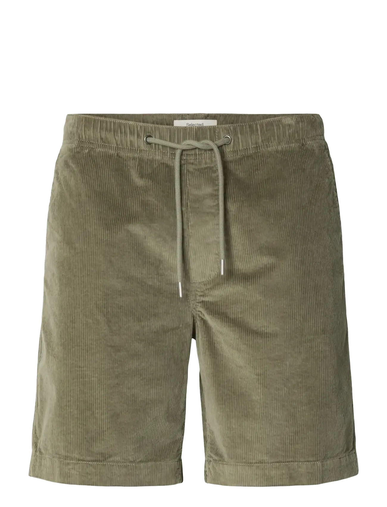Selected SLMREGULAR-JACE CORDUROY SHORTS NOOS - Shorts - VETIVER / khaki/green