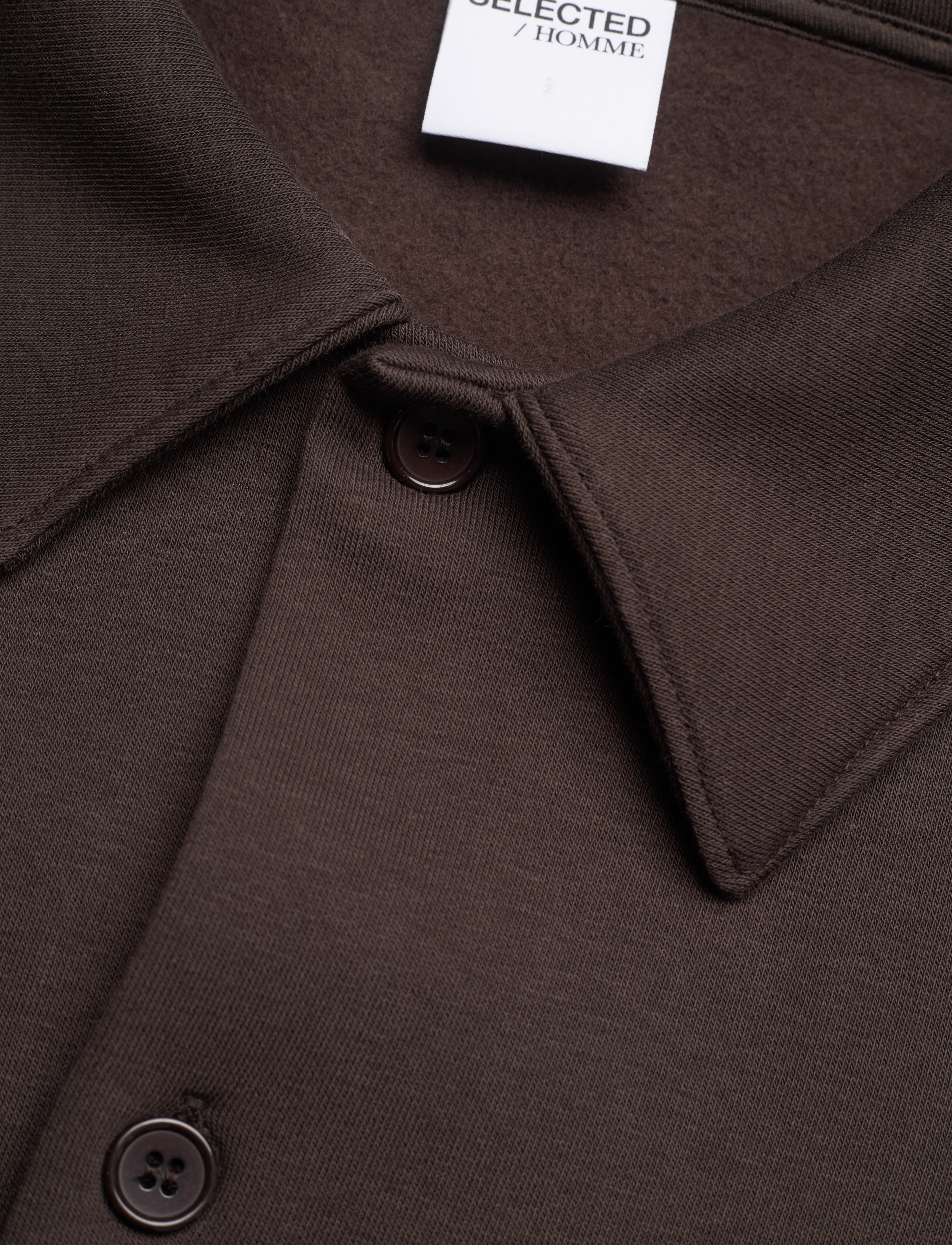 Selected - SLHLOOSE-BLAKE SWEAT JACKET EX - chocolate torte - 2
