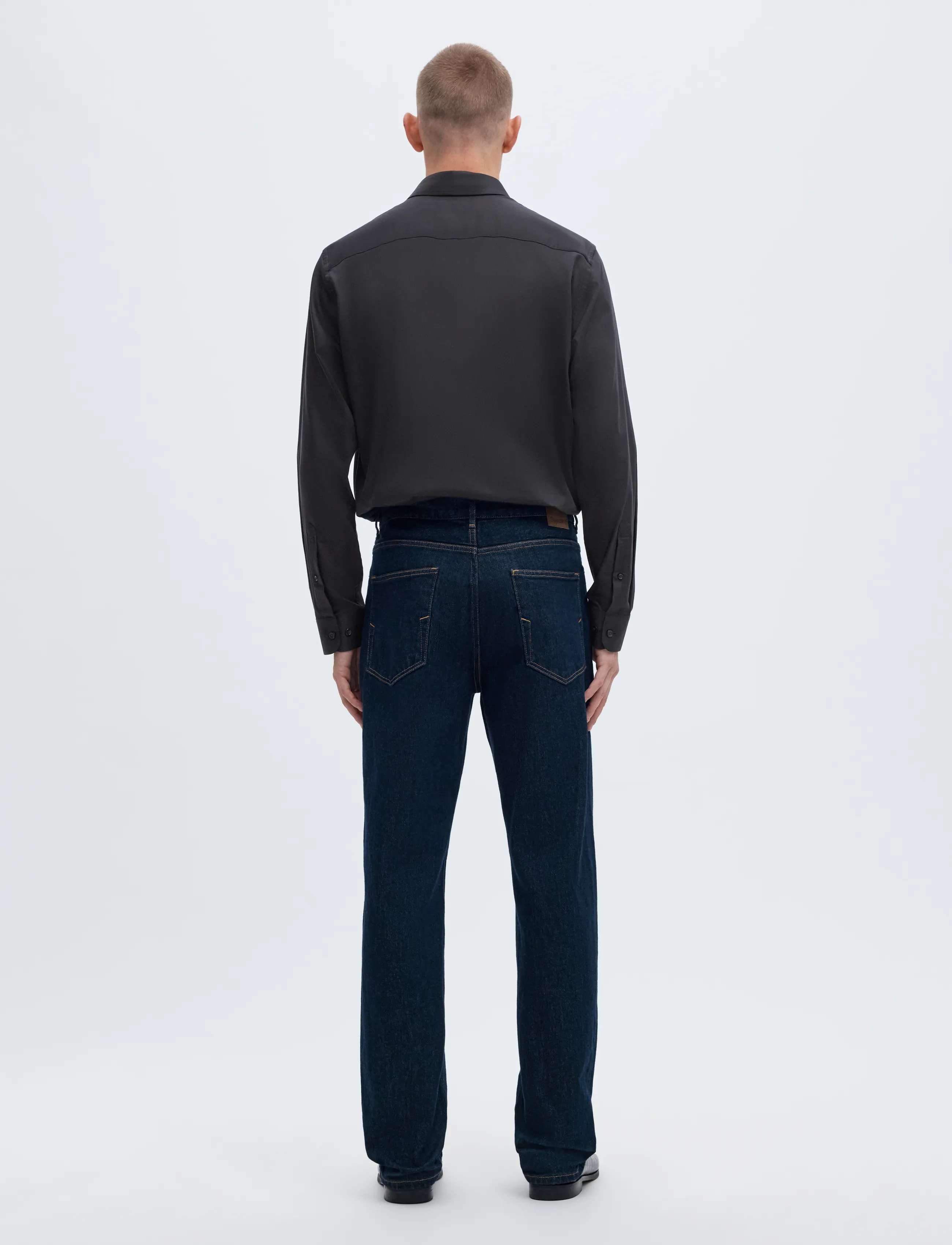 Selected - SLMFILIP-PERFORMANCE SLIM LS SHIRT NOOS - sügisene kokkuhoid - black - 2