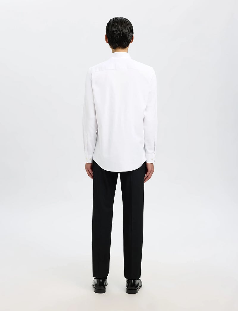 Selected - SLMSLIMFILIP PERFORMANCE SHIRT LS NOOS - formelle hemden - bright white - 2