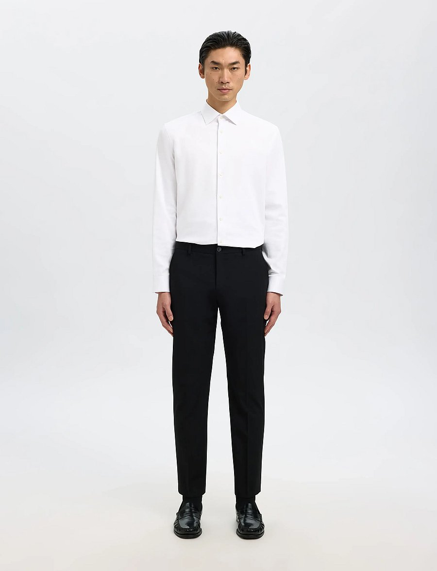 Selected - SLMSLIMFILIP PERFORMANCE SHIRT LS NOOS - formelle hemden - bright white - 3