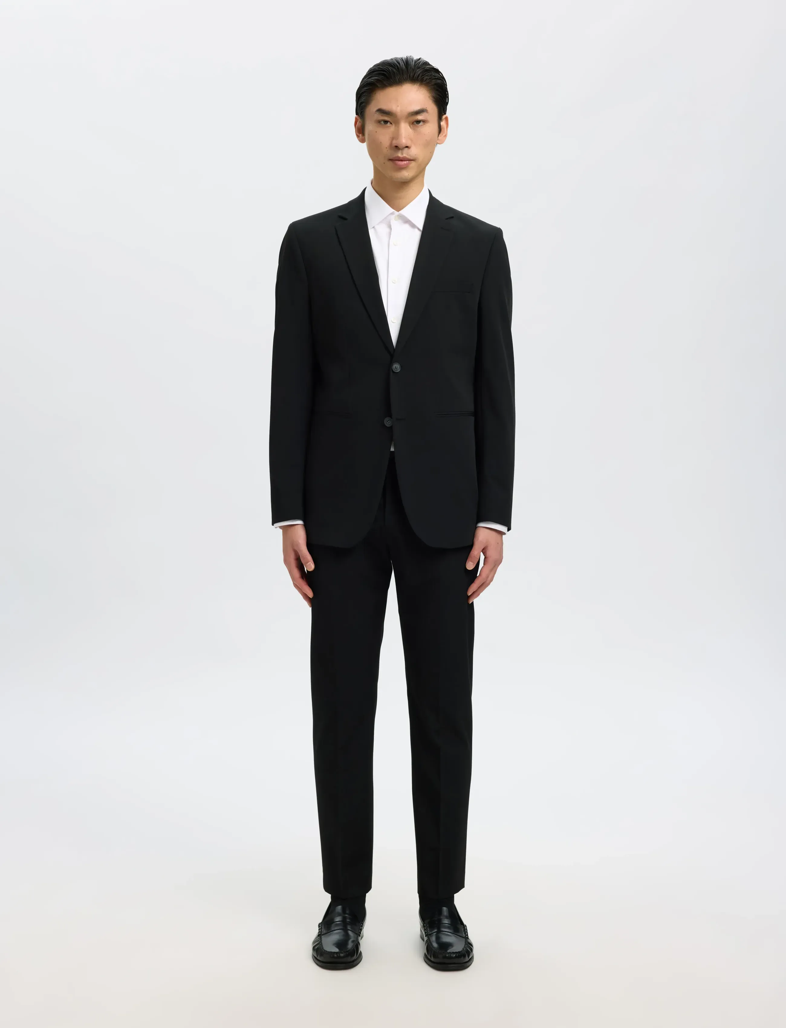 Selected - SLMSLIMFILIP PERFORMANCE SHIRT LS NOOS - formelle hemden - bright white - 4