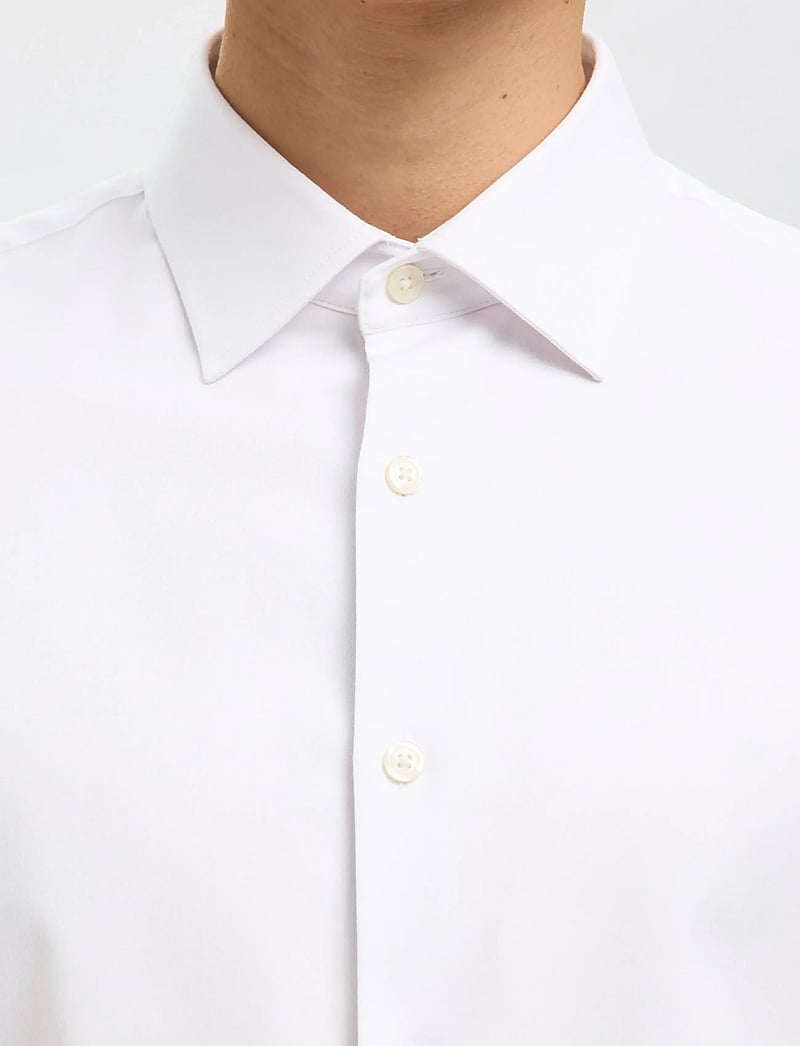 Selected - SLMSLIMFILIP PERFORMANCE SHIRT LS NOOS - formelle hemden - bright white - 5