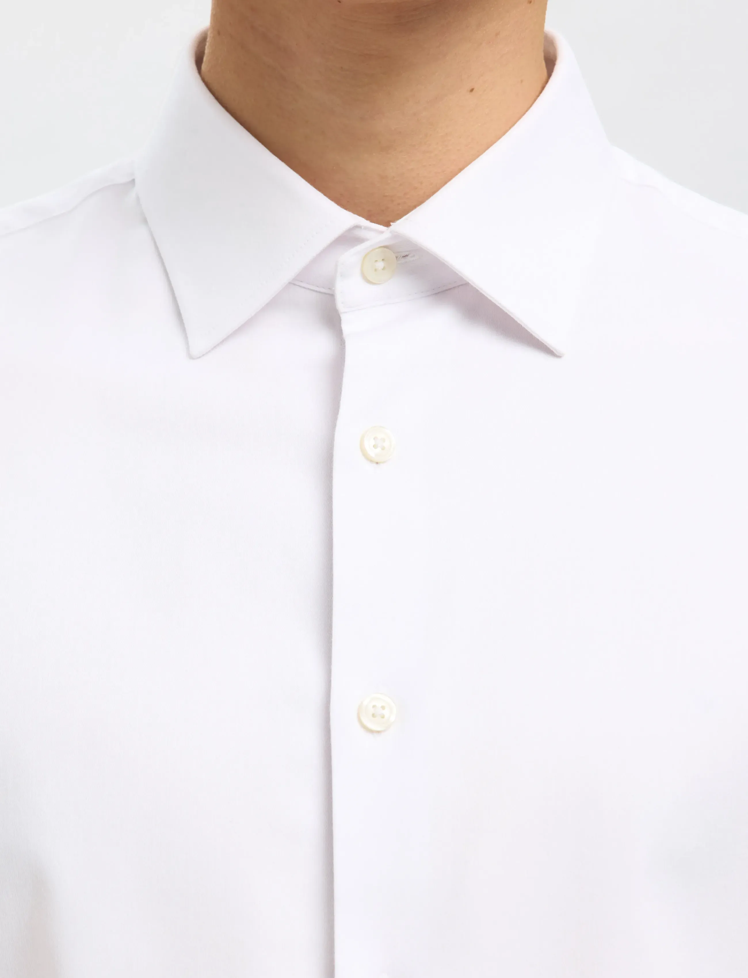 Selected - SLMSLIMFILIP PERFORMANCE SHIRT LS NOOS - formelle hemden - bright white - 5