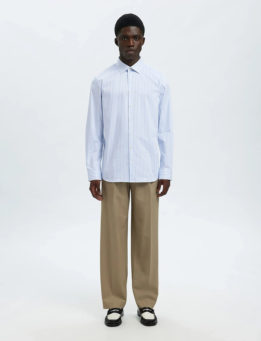 Selected - SLMFILIP-PERFORMANCE SLIM LS SHIRT NOOS - formelle hemden - bright white - 3
