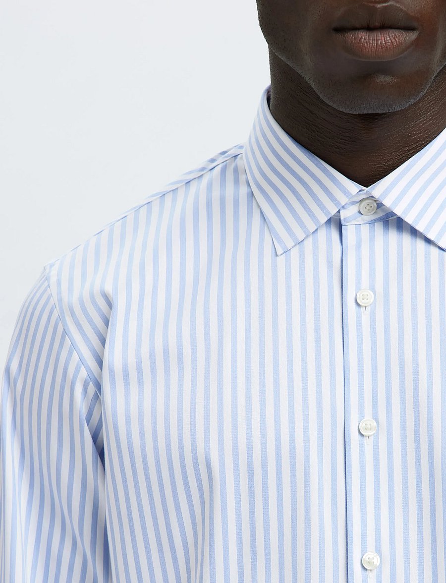 Selected - SLMFILIP-PERFORMANCE SLIM LS SHIRT NOOS - formelle hemden - bright white - 4