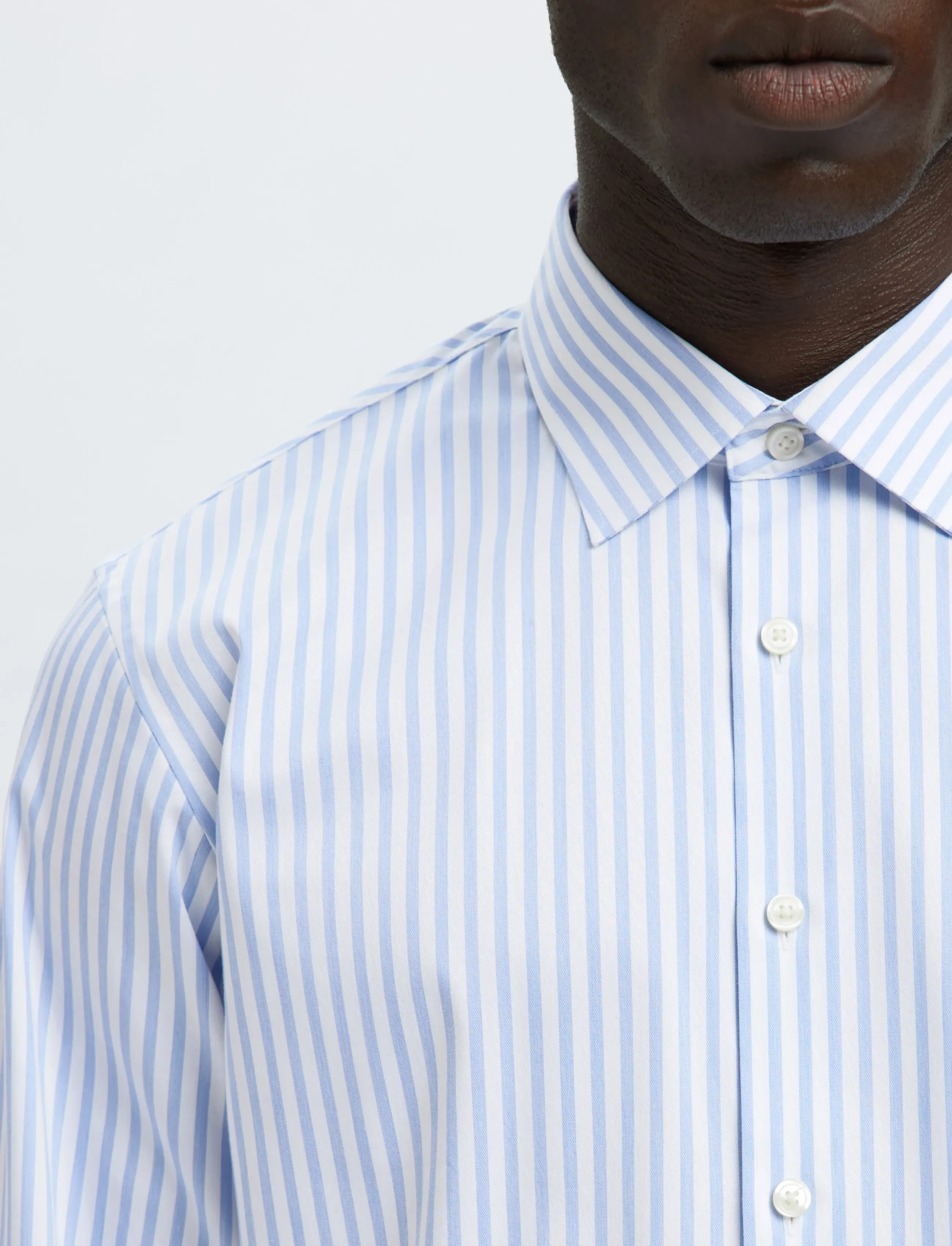 Selected - SLMFILIP-PERFORMANCE SLIM LS SHIRT NOOS - formal shirts - bright white - 4