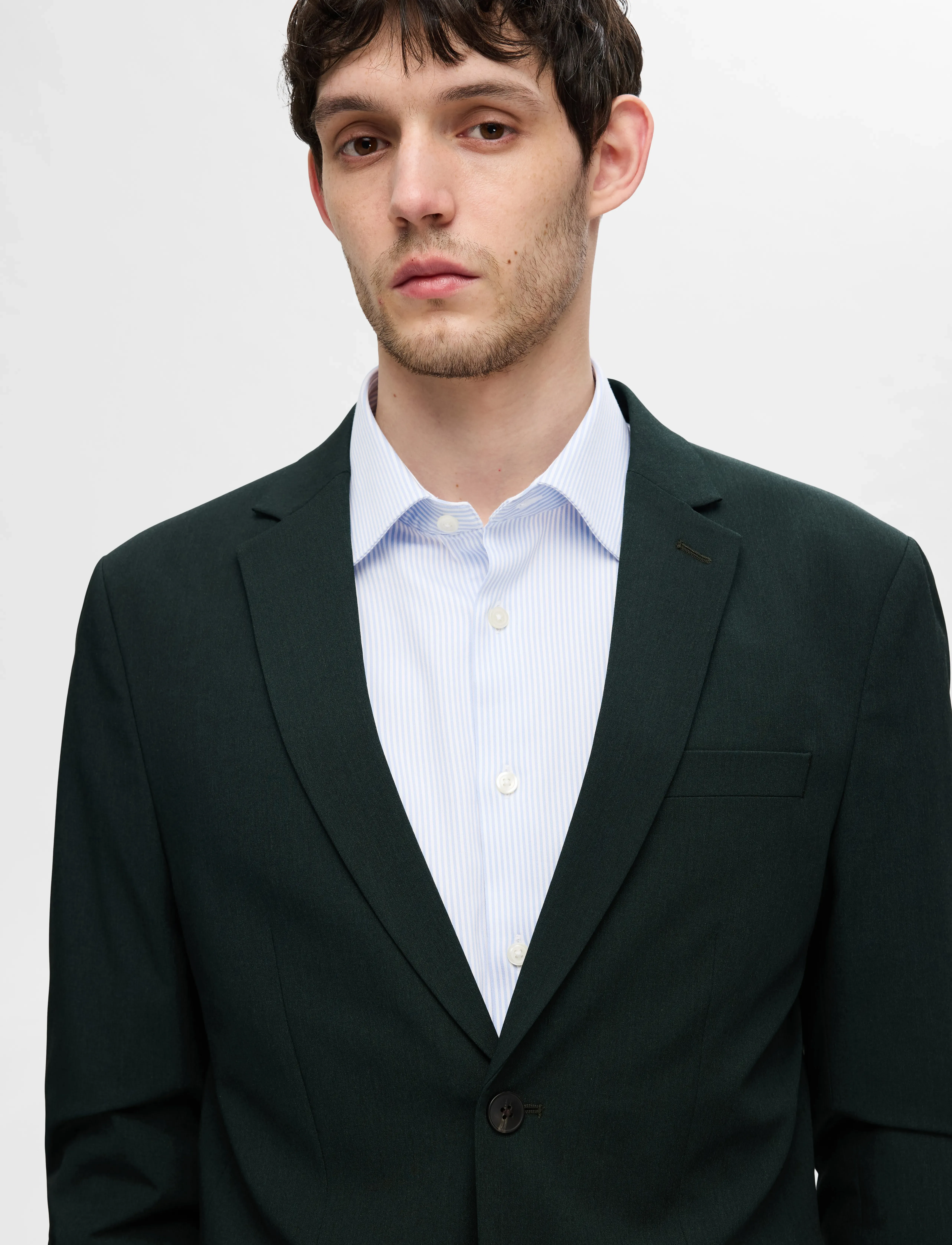 Selected - SLMFILIP-PERFORMANCE SLIM LS SHIRT NOOS - business-hemden - cashmere blue - 4