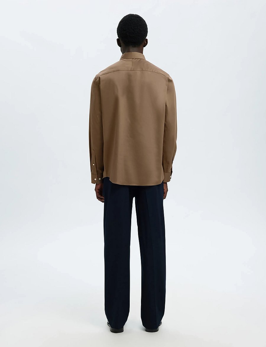 Selected - SLMFILIP-PERFORMANCE SLIM LS SHIRT NOOS - formelle hemden - chocolate chip - 2