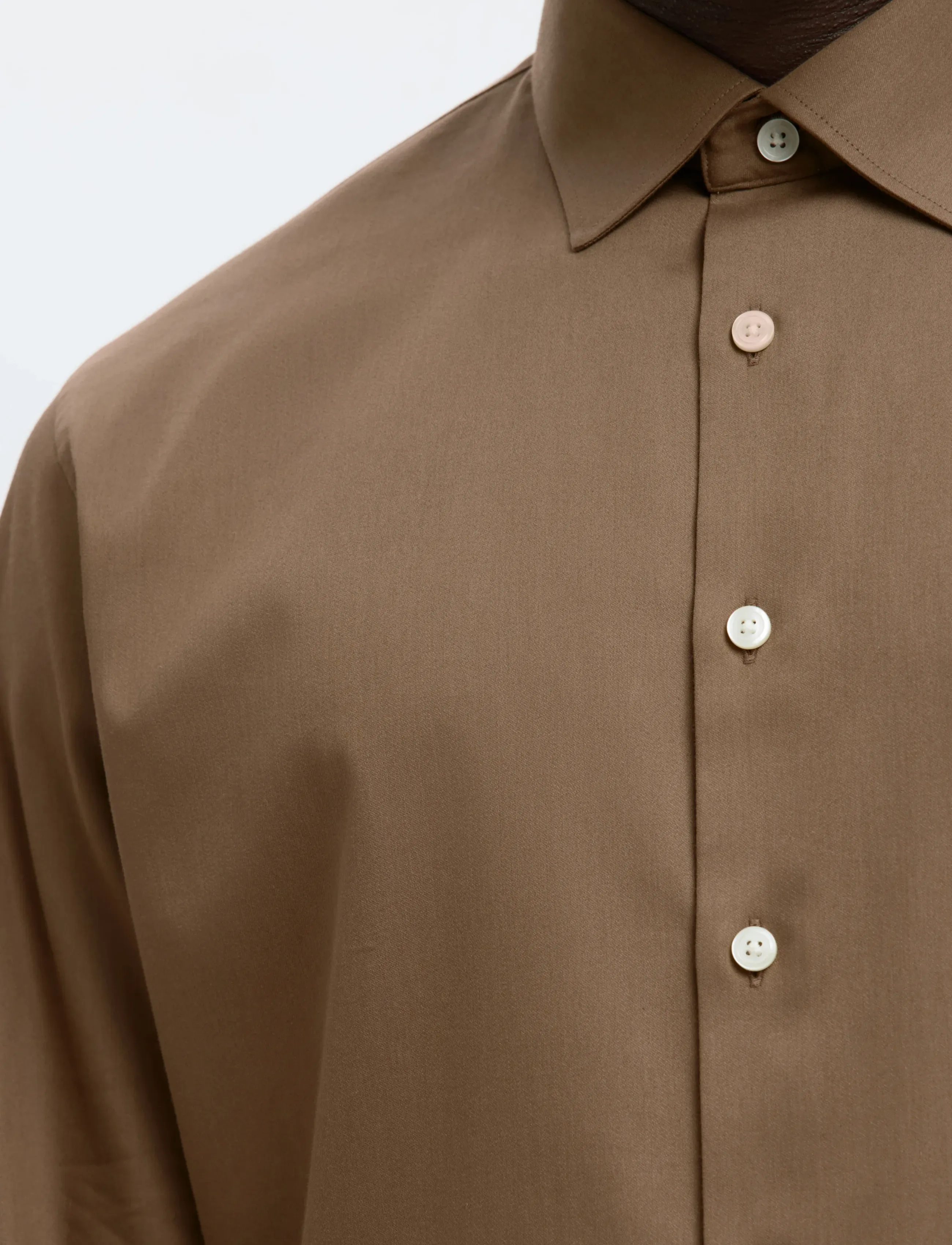 Selected - SLMFILIP-PERFORMANCE SLIM LS SHIRT NOOS - formelle hemden - chocolate chip - 4