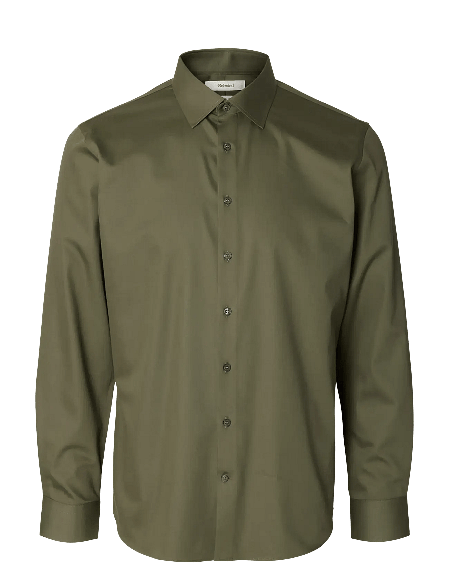 Selected - SLMFILIP-PERFORMANCE SLIM LS SHIRT NOOS - formelle hemden - kalamata - 1