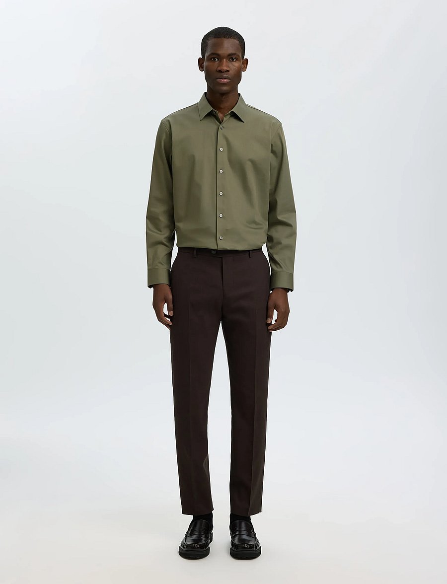 Selected - SLMFILIP-PERFORMANCE SLIM LS SHIRT NOOS - formelle hemden - kalamata - 3
