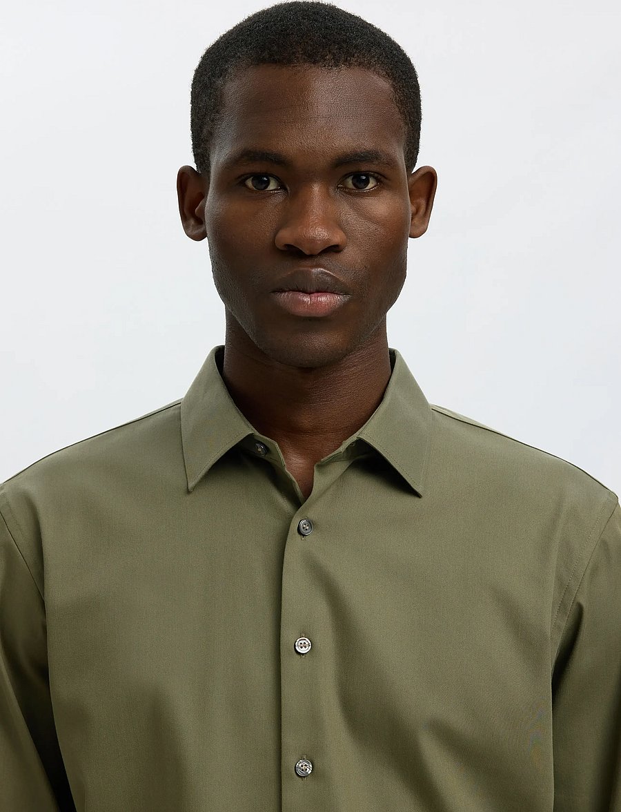 Selected - SLMFILIP-PERFORMANCE SLIM LS SHIRT NOOS - formelle hemden - kalamata - 4