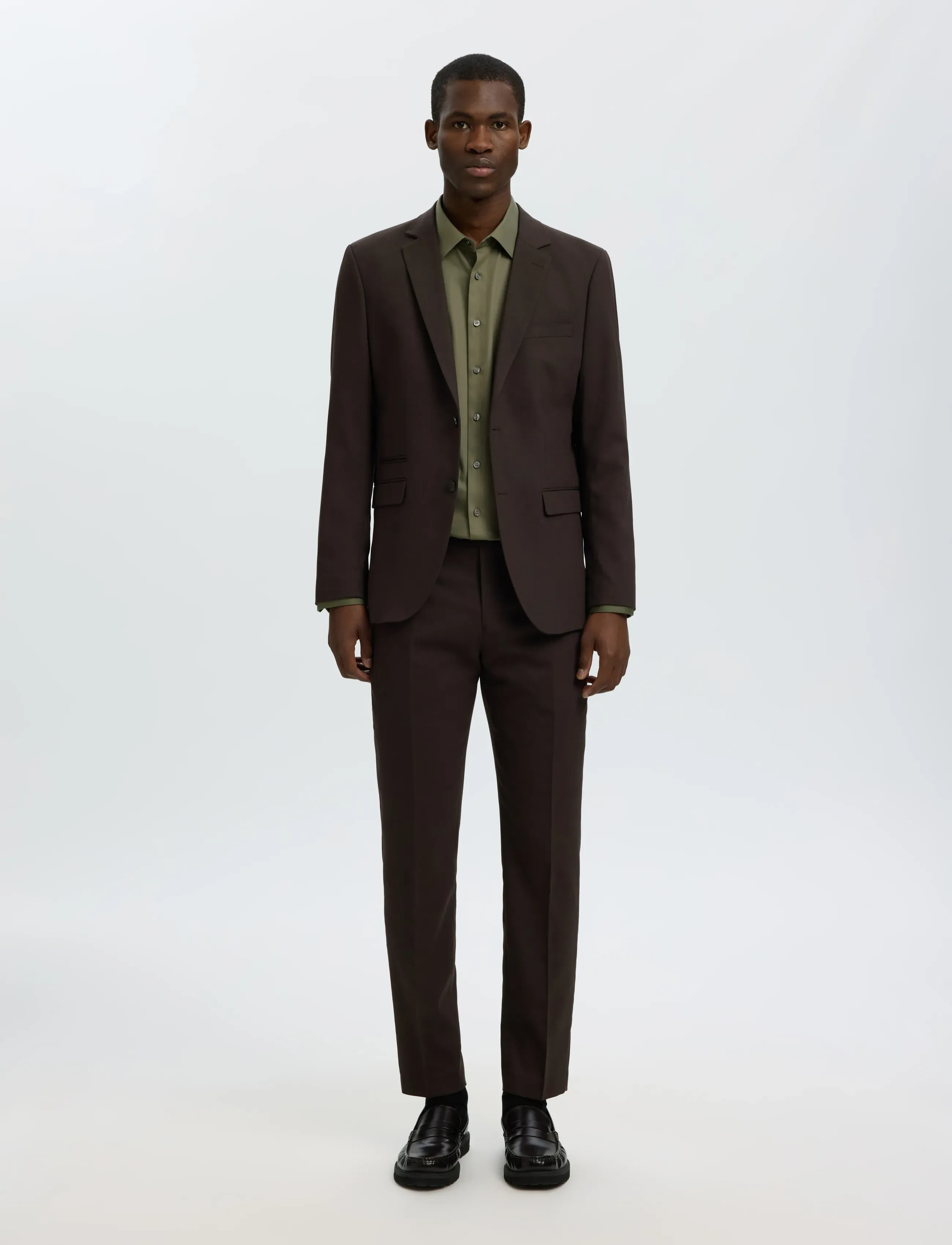 Selected - SLMFILIP-PERFORMANCE SLIM LS SHIRT NOOS - formelle hemden - kalamata - 5