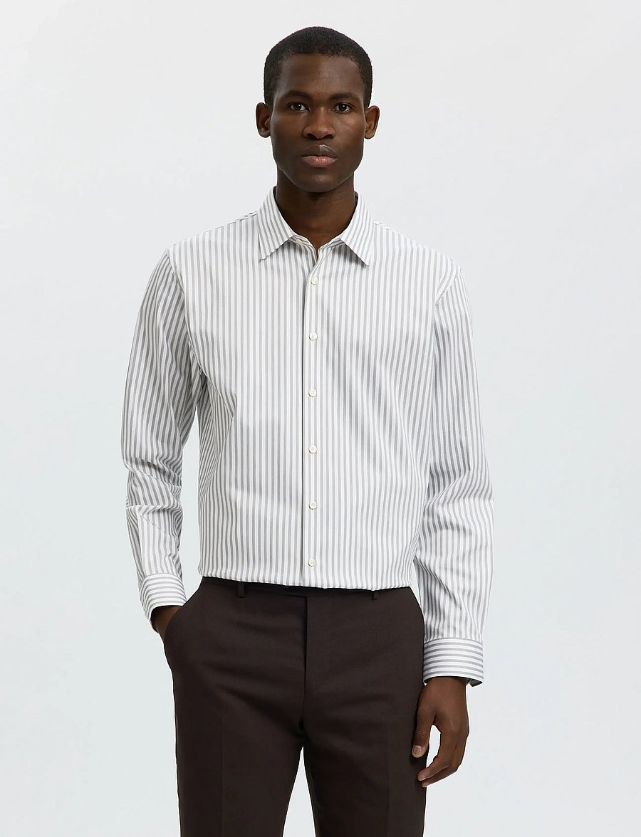 Selected - SLMFILIP-PERFORMANCE SLIM LS SHIRT NOOS - formelle hemden - kalamata - 0