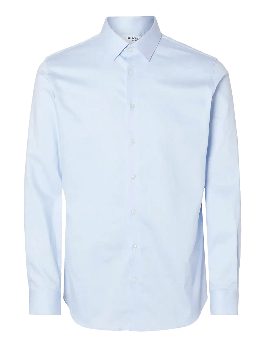 Selected - SLMFILIP-PERFORMANCE SLIM LS SHIRT NOOS - formelle hemden - light blue - 1