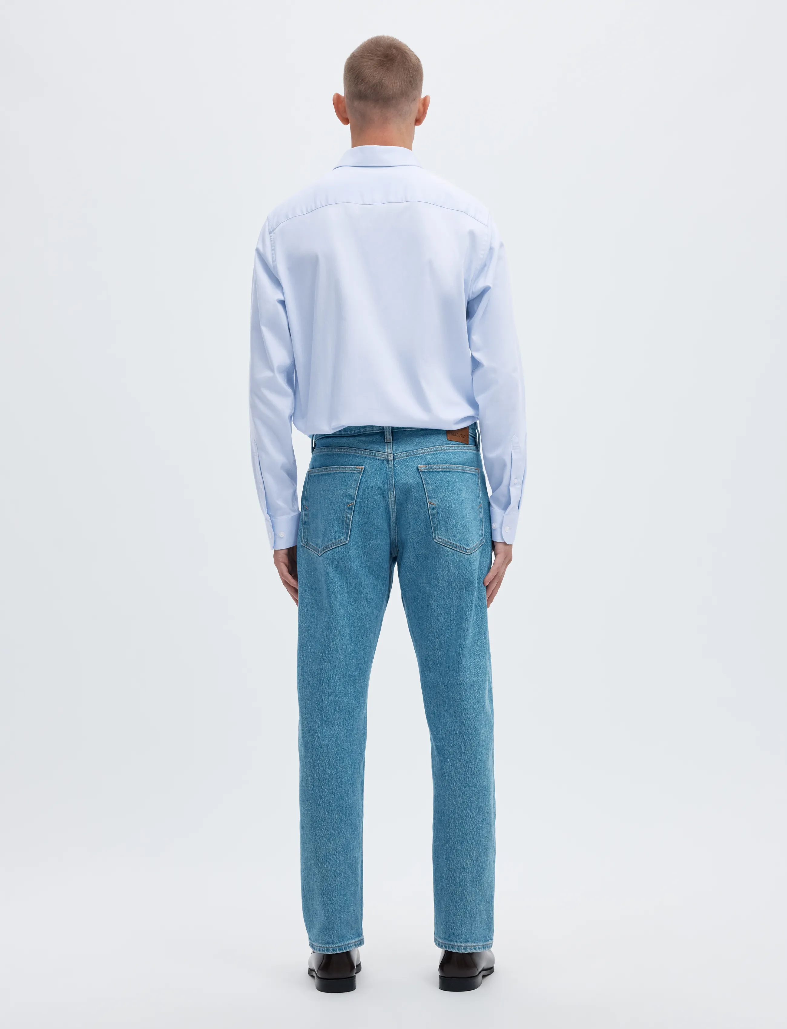 Selected - SLHSLIM-PERFORMANCE SHIRT LS NOOS - kostymskjortor - light blue - 2