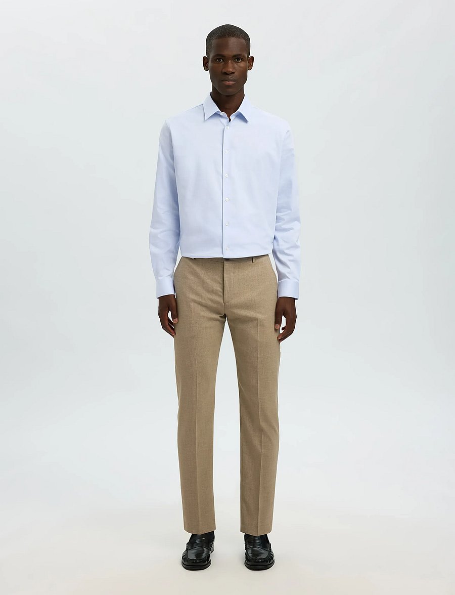 Selected - SLMFILIP-PERFORMANCE SLIM LS SHIRT NOOS - formelle hemden - light blue - 3